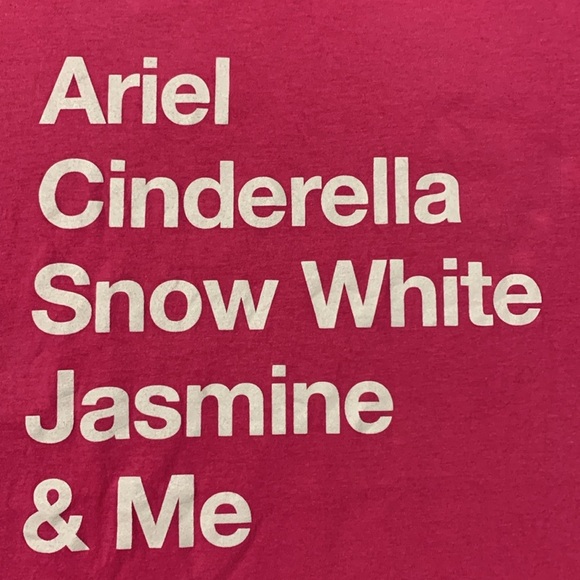Disney Princess Pink White Graphic Tee Ariel
Cinderella Snow White Jasmine & Me - Picture 2 of 6